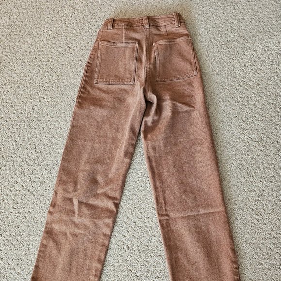 Wilfred Free High-Waisted Brown Pants - Picture 3 of 6